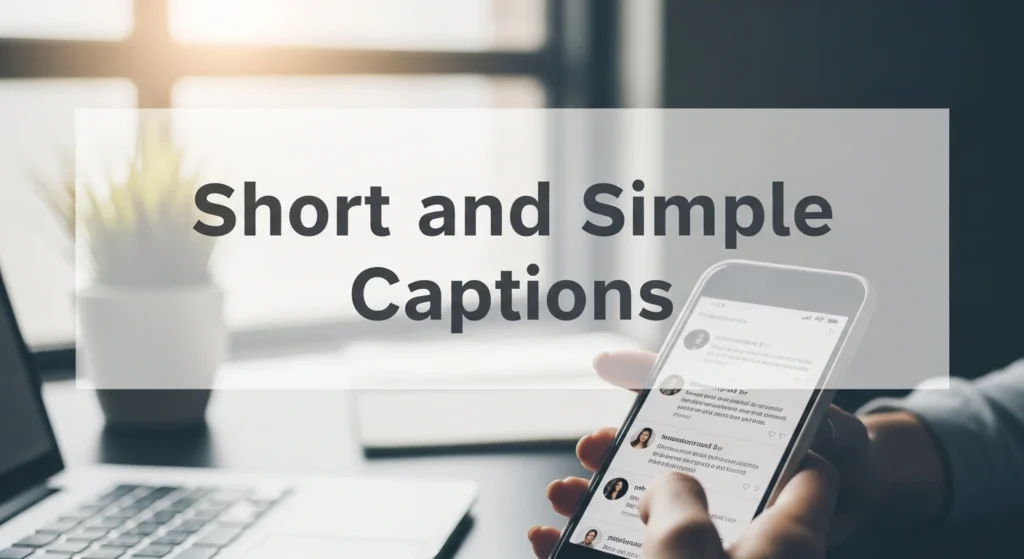 Short and Simple Captions