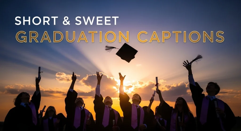 Short & Sweet Graduation Captions