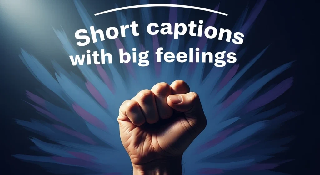 Short captions with big feelings