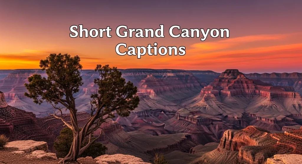 Short Grand Canyon Captions