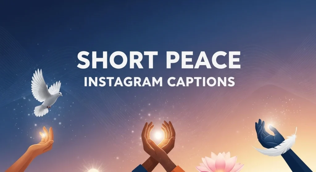Short Peace Instagram Captions
