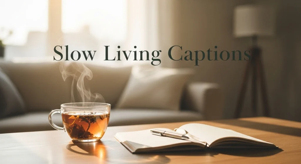 Slow Living Captions
