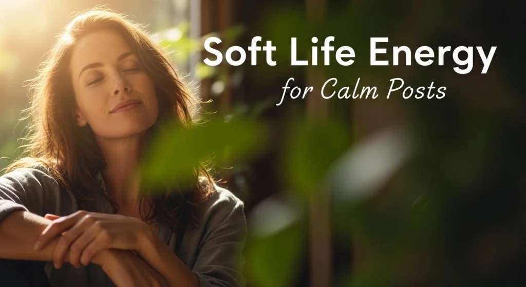 Soft Life Energy for Calm Posts