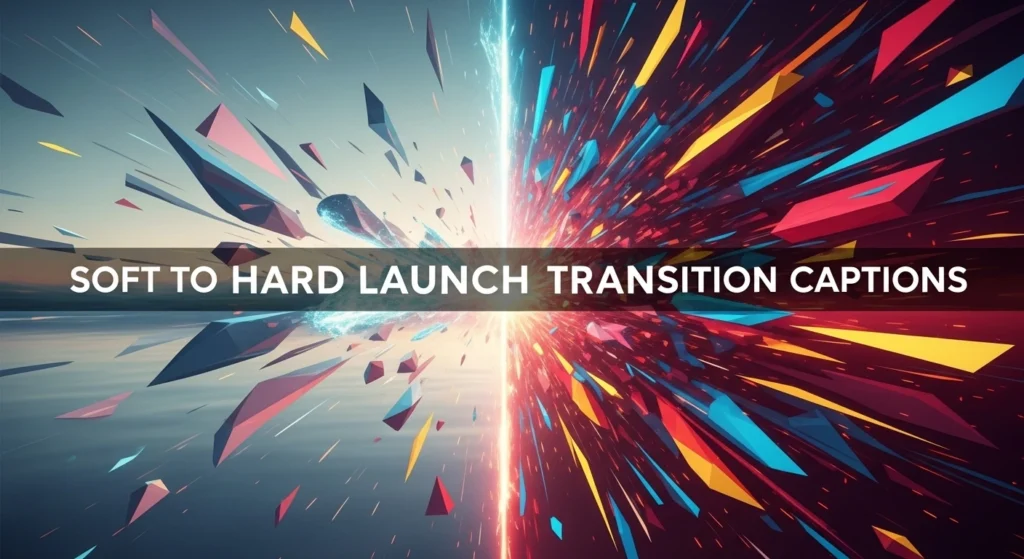 Soft to Hard Launch Transition Captions