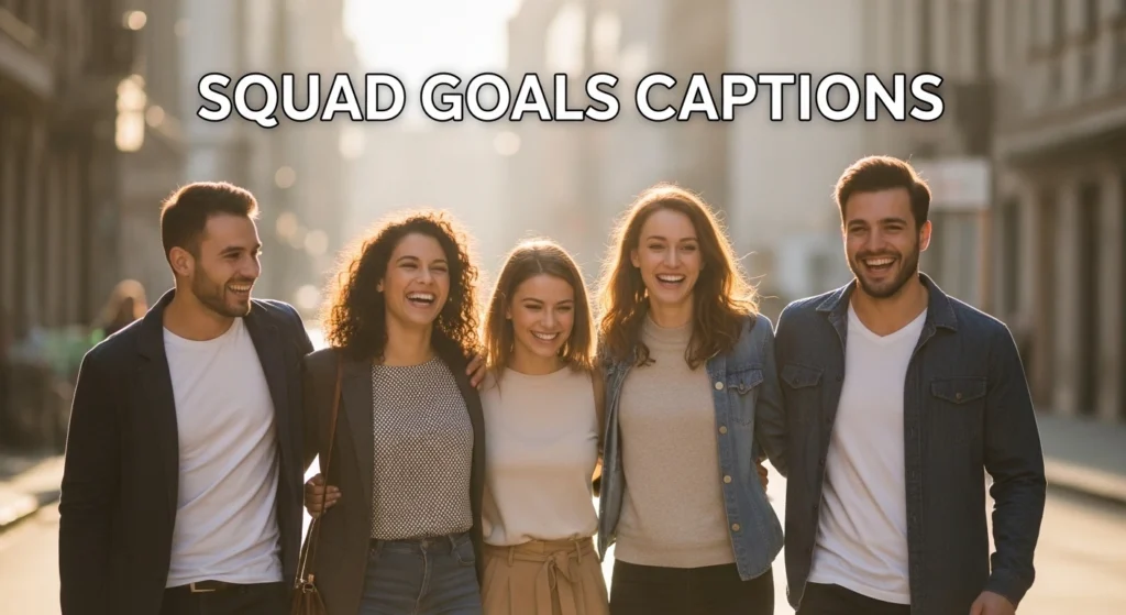 Squad Goals Captions