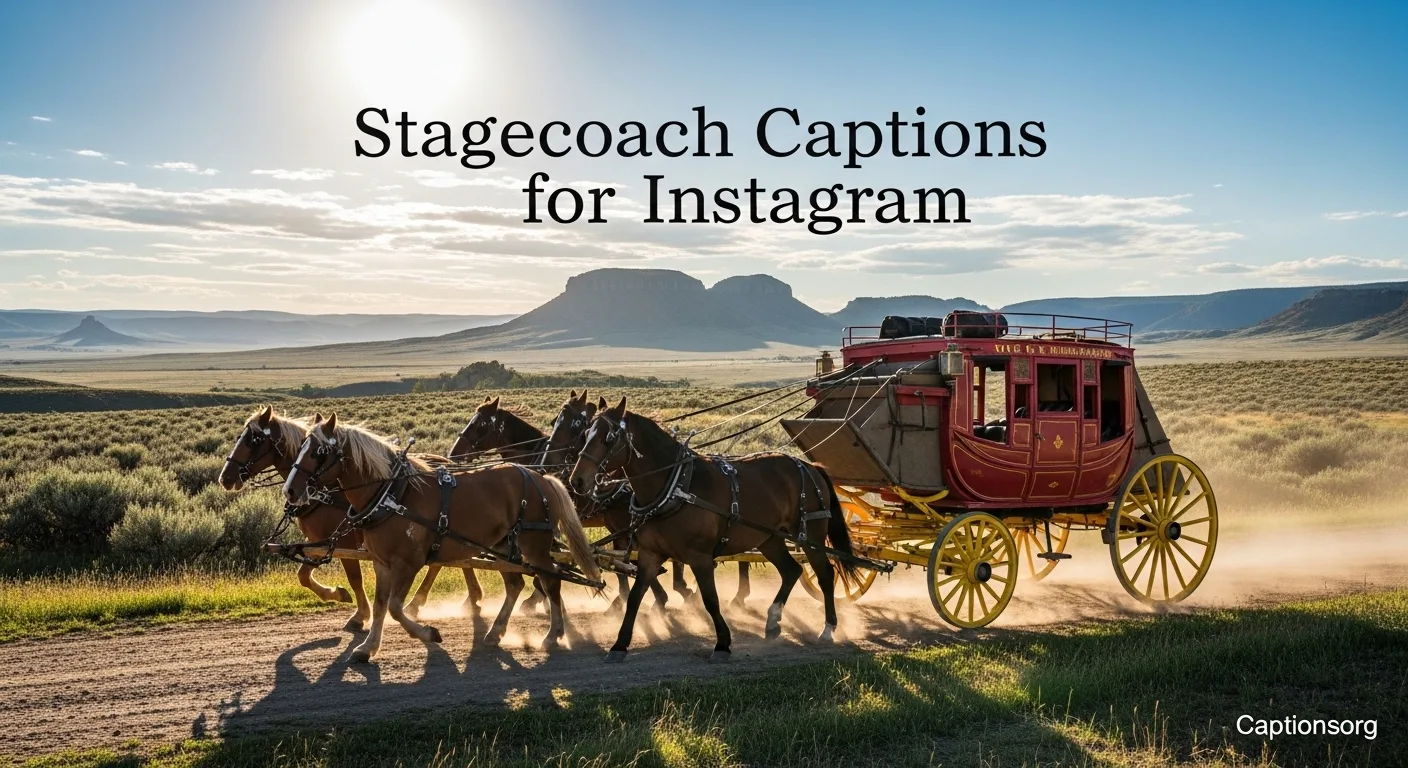 Stagecoach Captions for Instagram