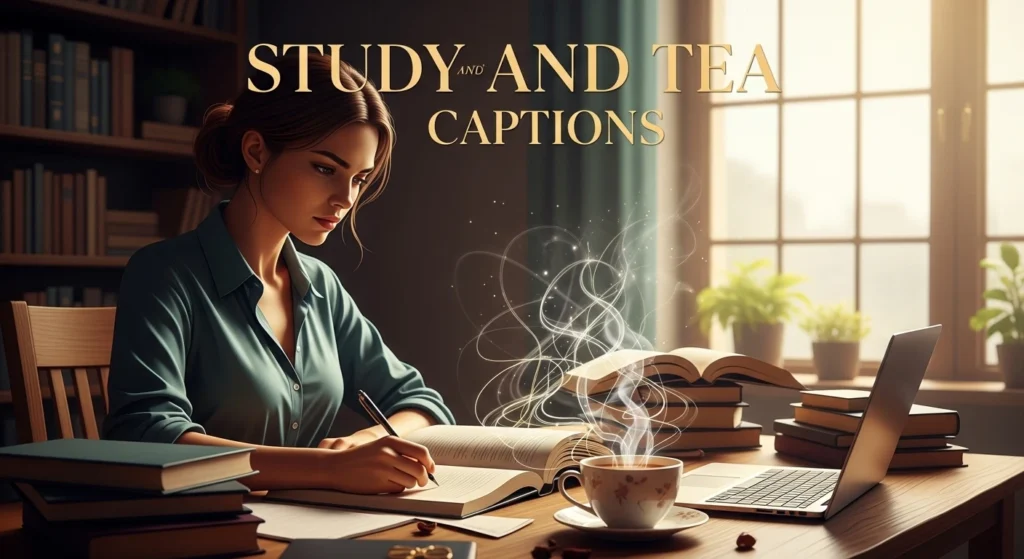 Study and Tea Cacptions