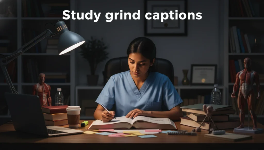 Study grind captions