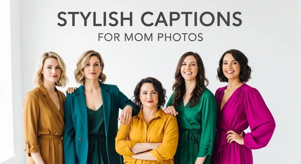 Stylish captions for mom photos