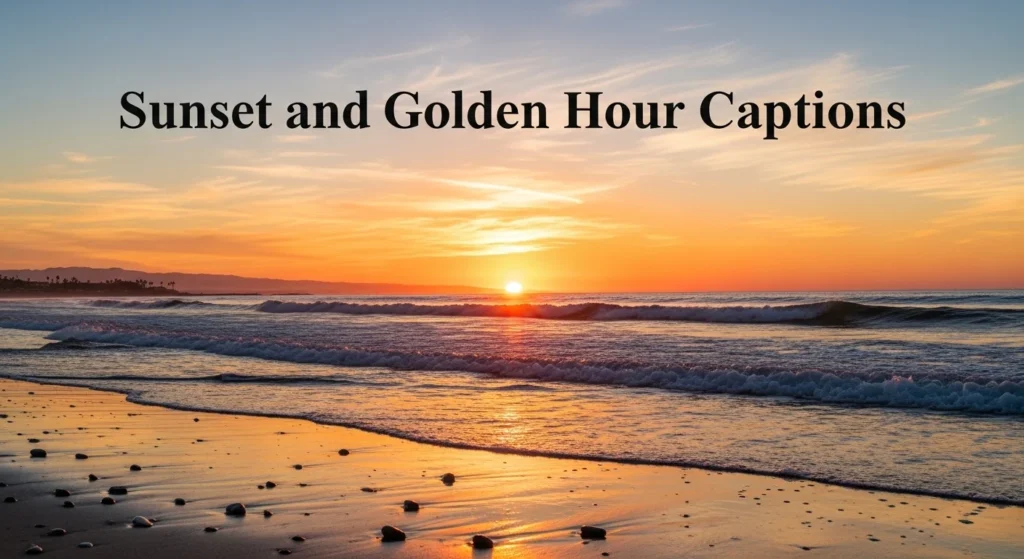 Sunset and Golden Hour Captions