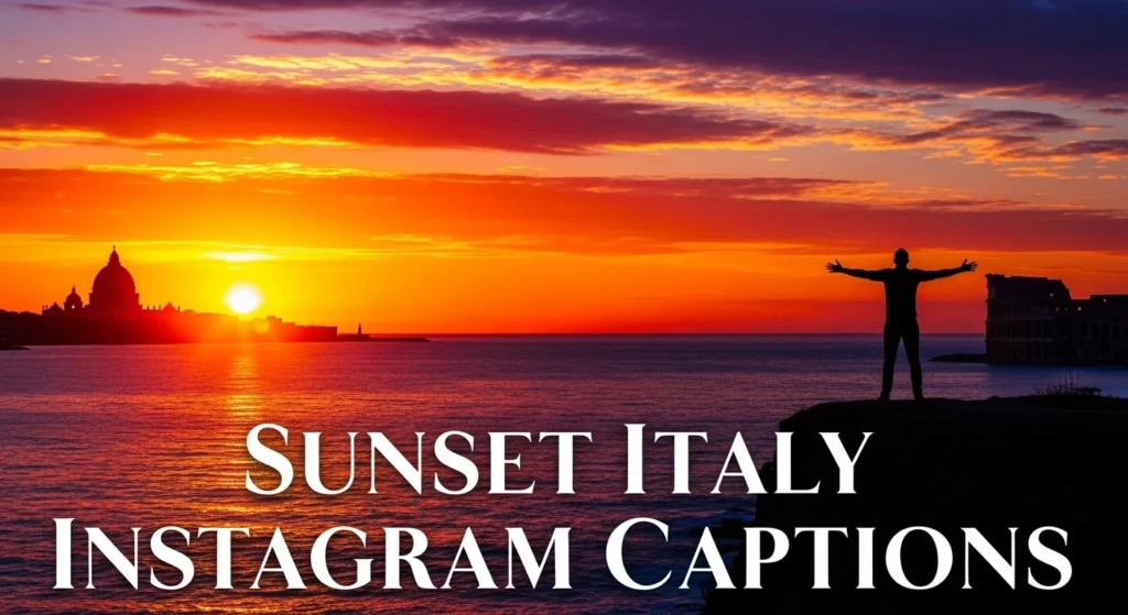 Sunset Italy Instagram Captions