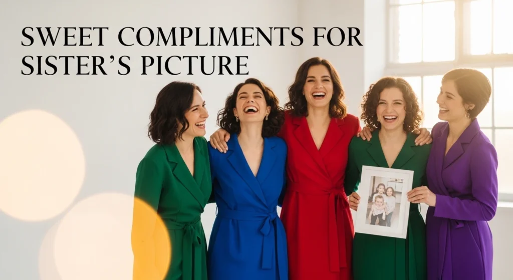 Sweet Compliments for Sister’s Picture