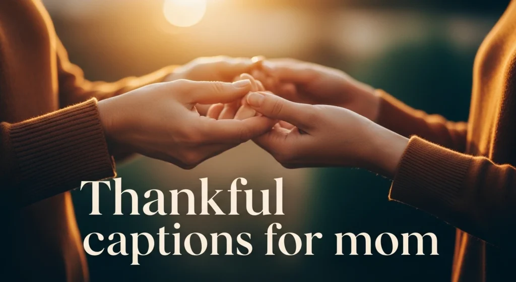 Thankful captions for mom
