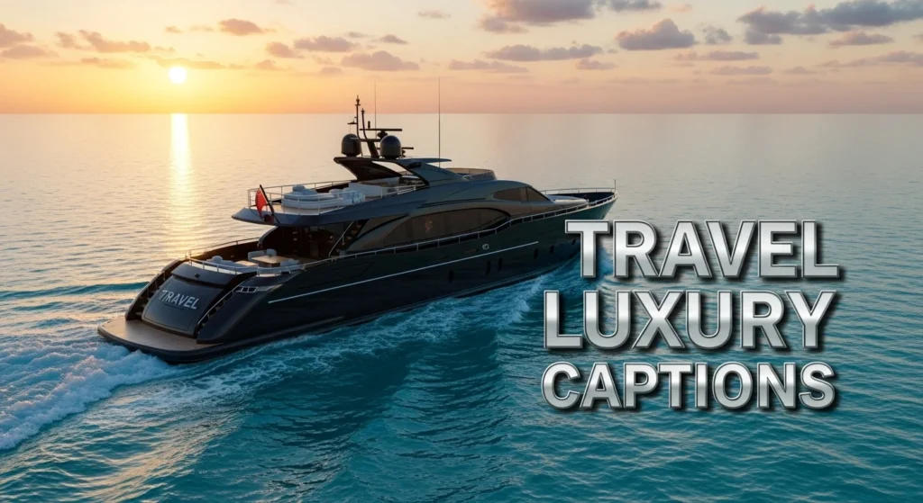 Travel luxury captions