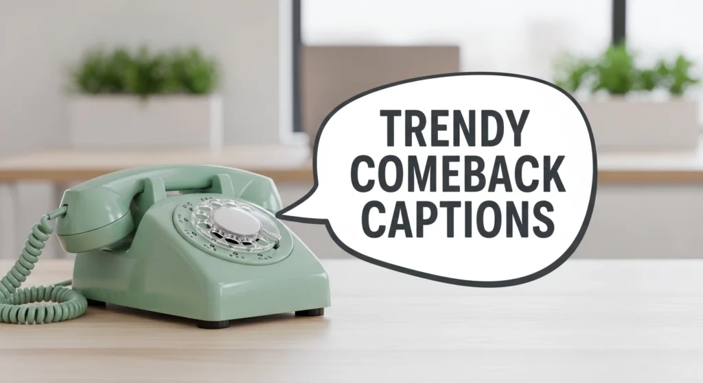 Trendy Comeback Captions