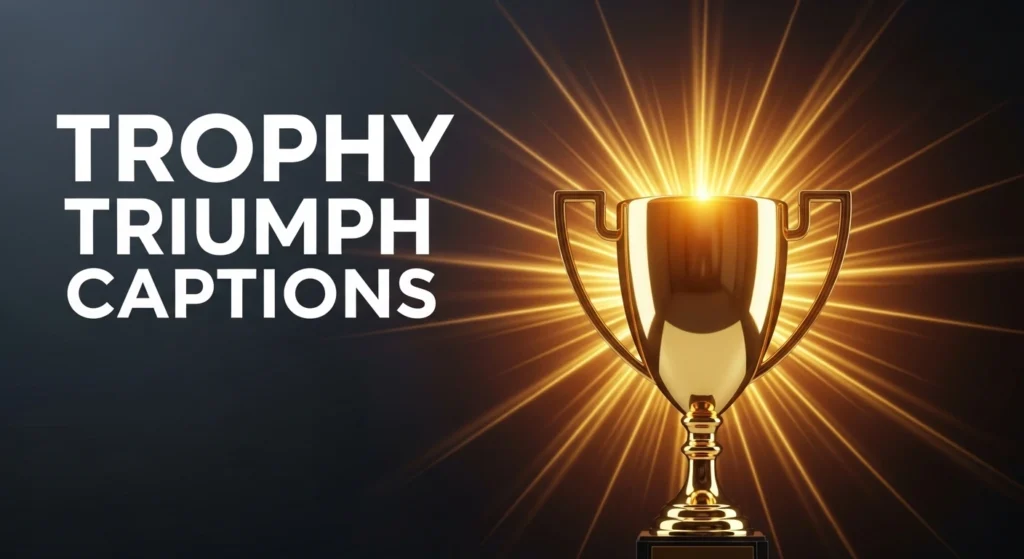 Trophy Triumph Captions