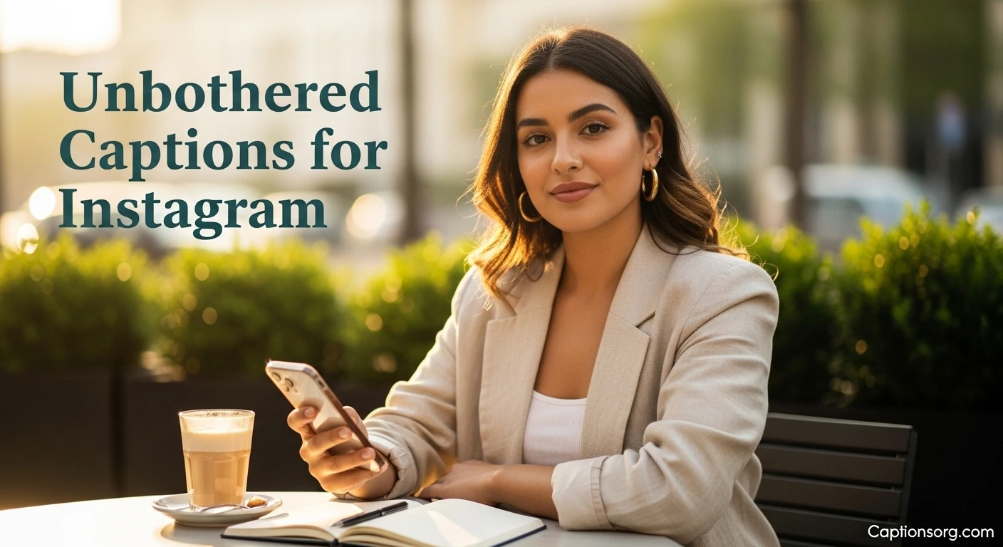 610+ Unbothered Captions for Instagram