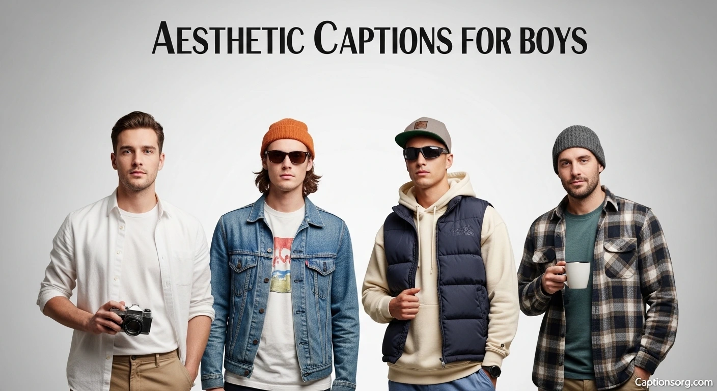 Aesthetic Captions for Boys
