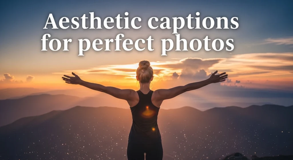 Aesthetic captions for perfect photos