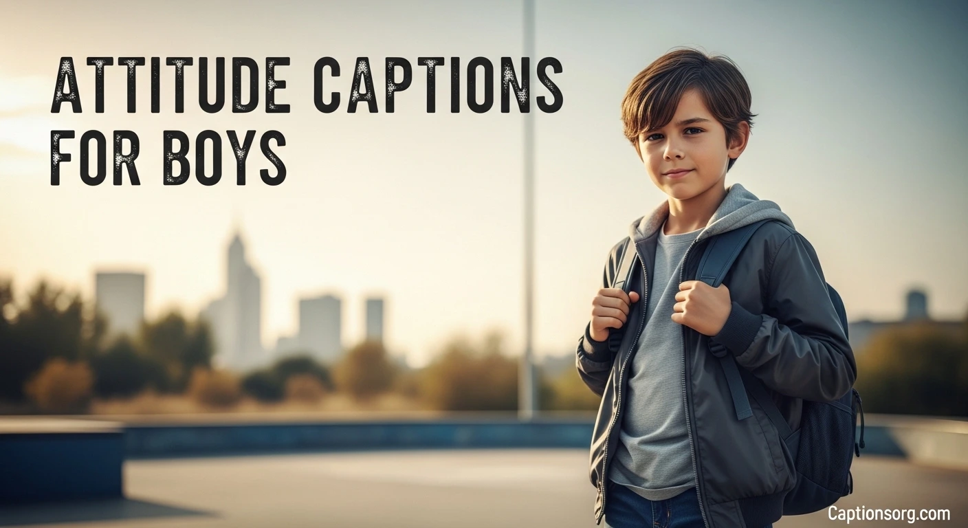 670+ Attitude Captions for Boys