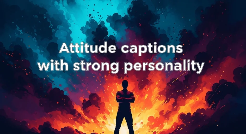 Attitude captions with strong personality