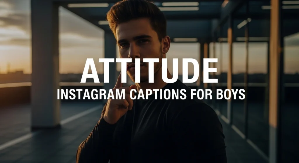 Attitude Instagram Captions for Boys