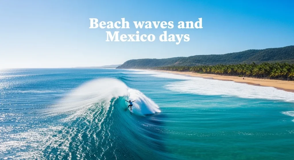 Beach waves and Mexico days
