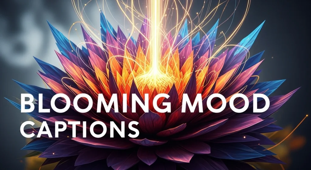 Blooming Mood Captions