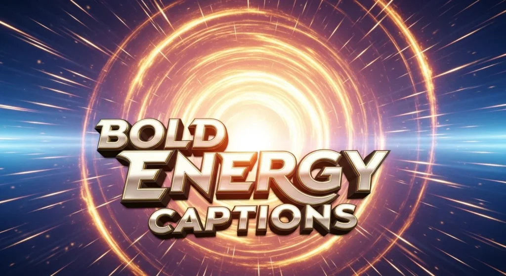 Bold Energy Captions