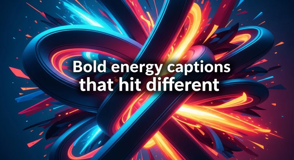 Bold energy captions that hit different