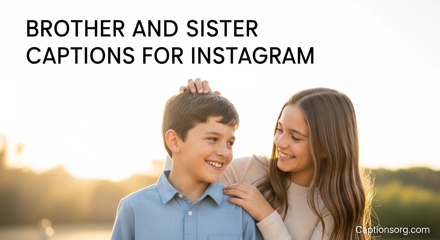 Brother and Sister Captions for Instagram