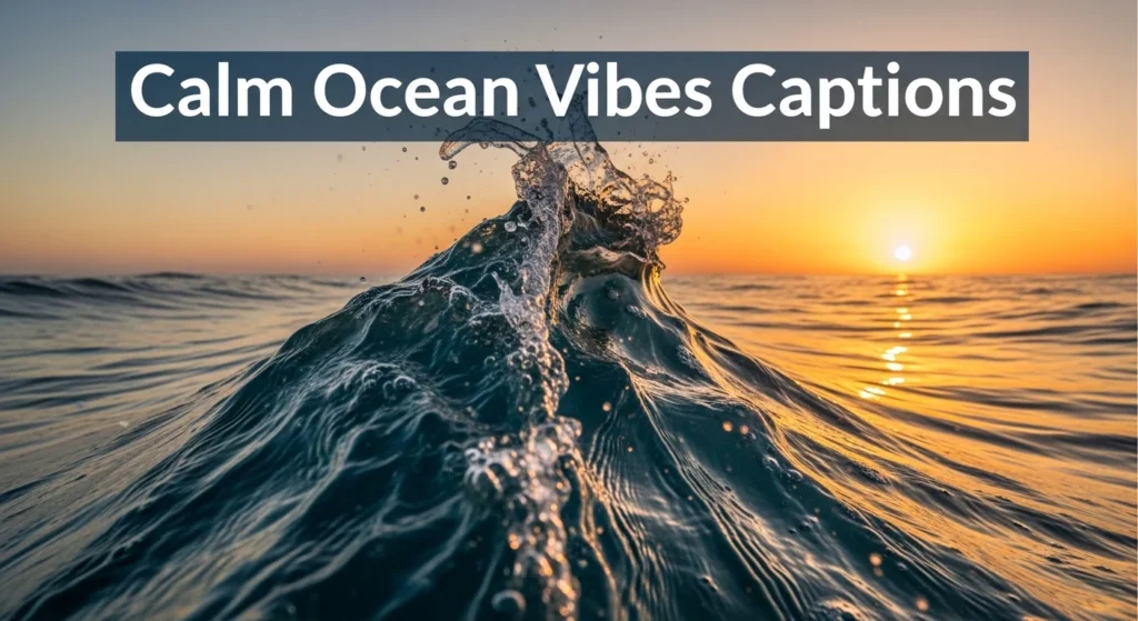 Calm Ocean Vibes Captions