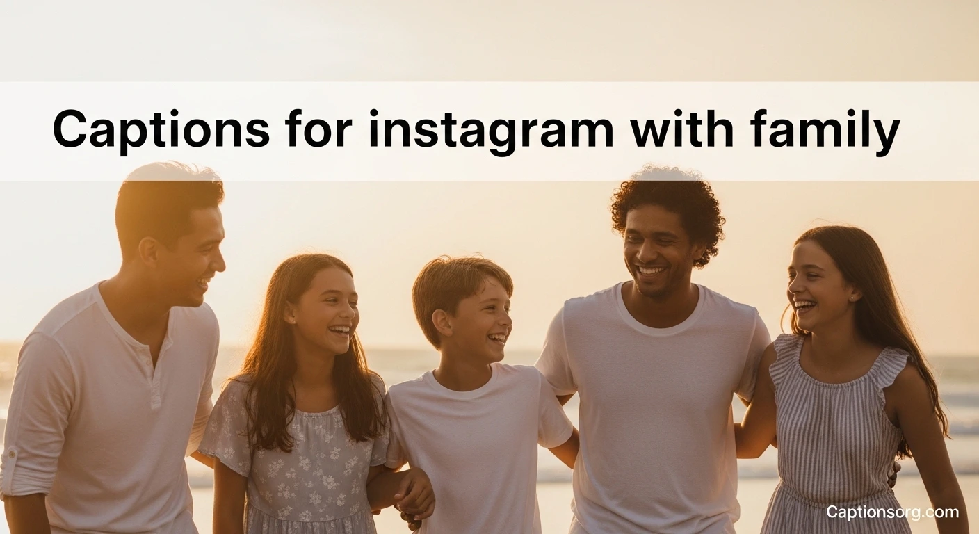 Captions for instagram with family