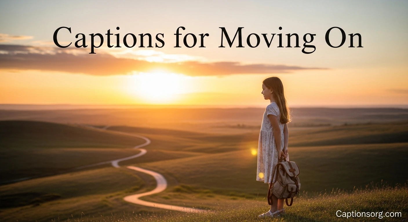 670+ Captions for Moving On