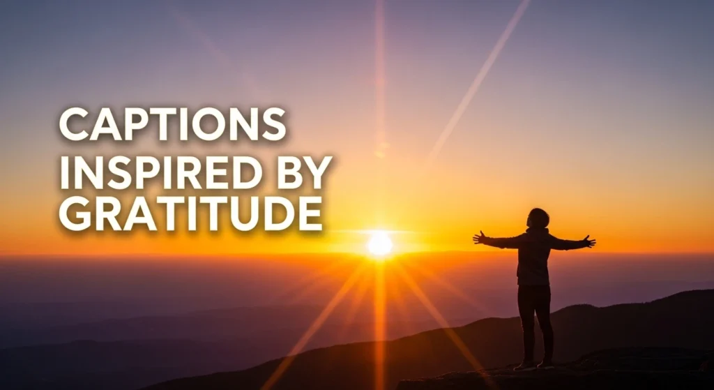 Captions Inspired By Gratitude