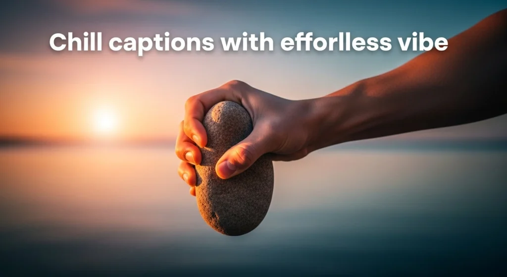Chill captions with effortless vibe