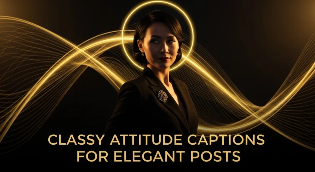 Classy Attitude Captions For Elegant Posts