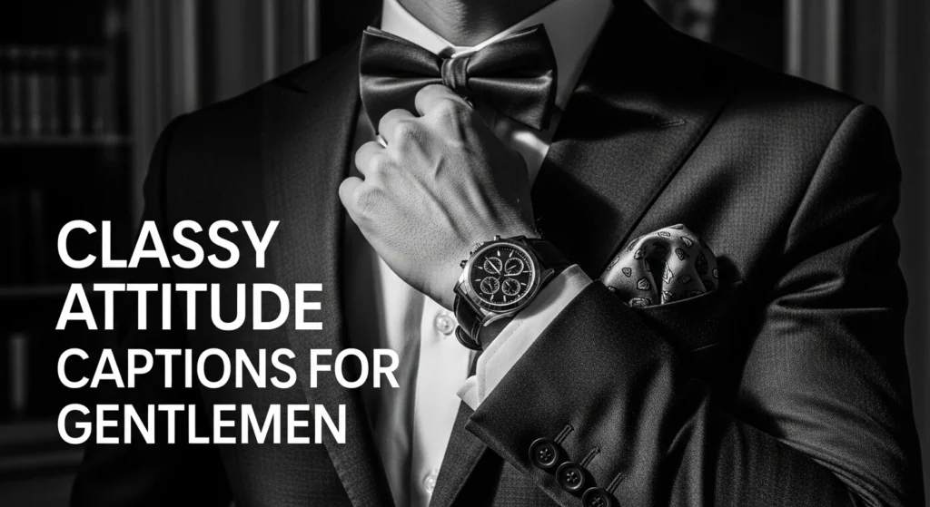 Classy Attitude Captions for Gentlemen