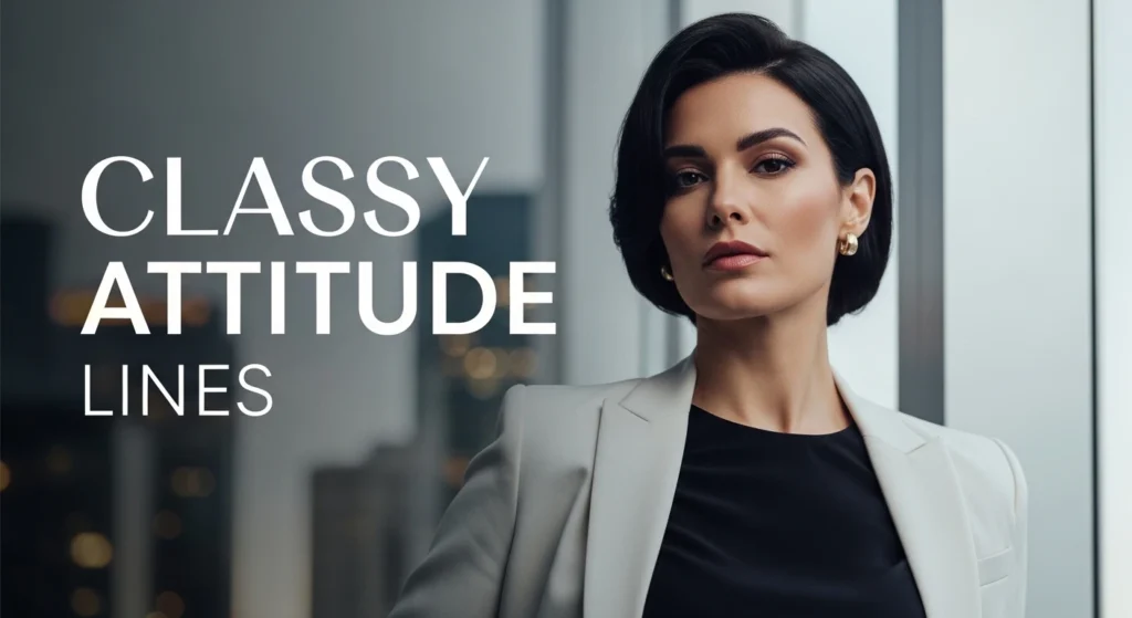 Classy Attitude Lines