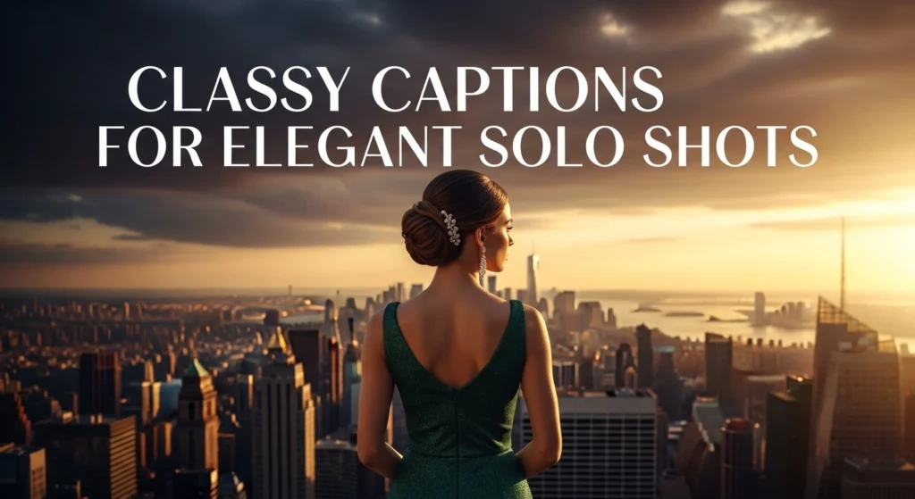 Classy Captions For Elegant Solo Shots
