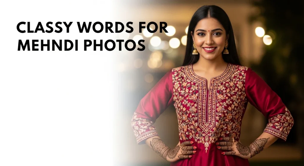 Classy Words for Mehndi Photos