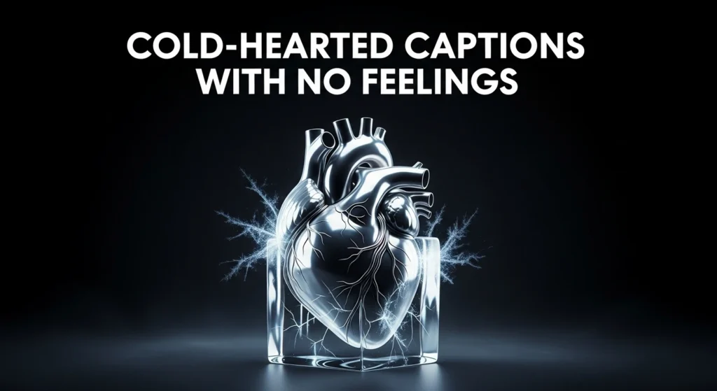 Cold-hearted captions with no feelings