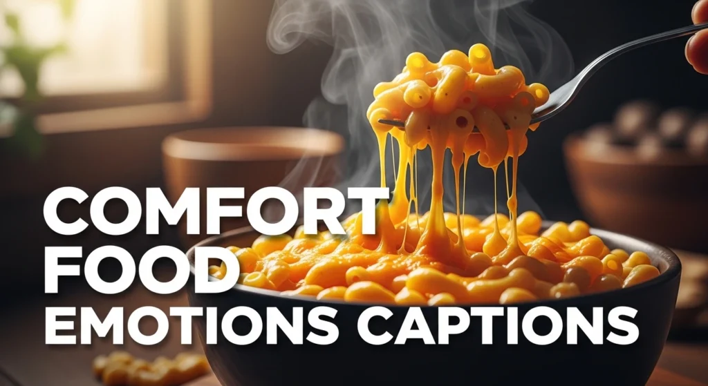 Comfort Food Emotions Captions