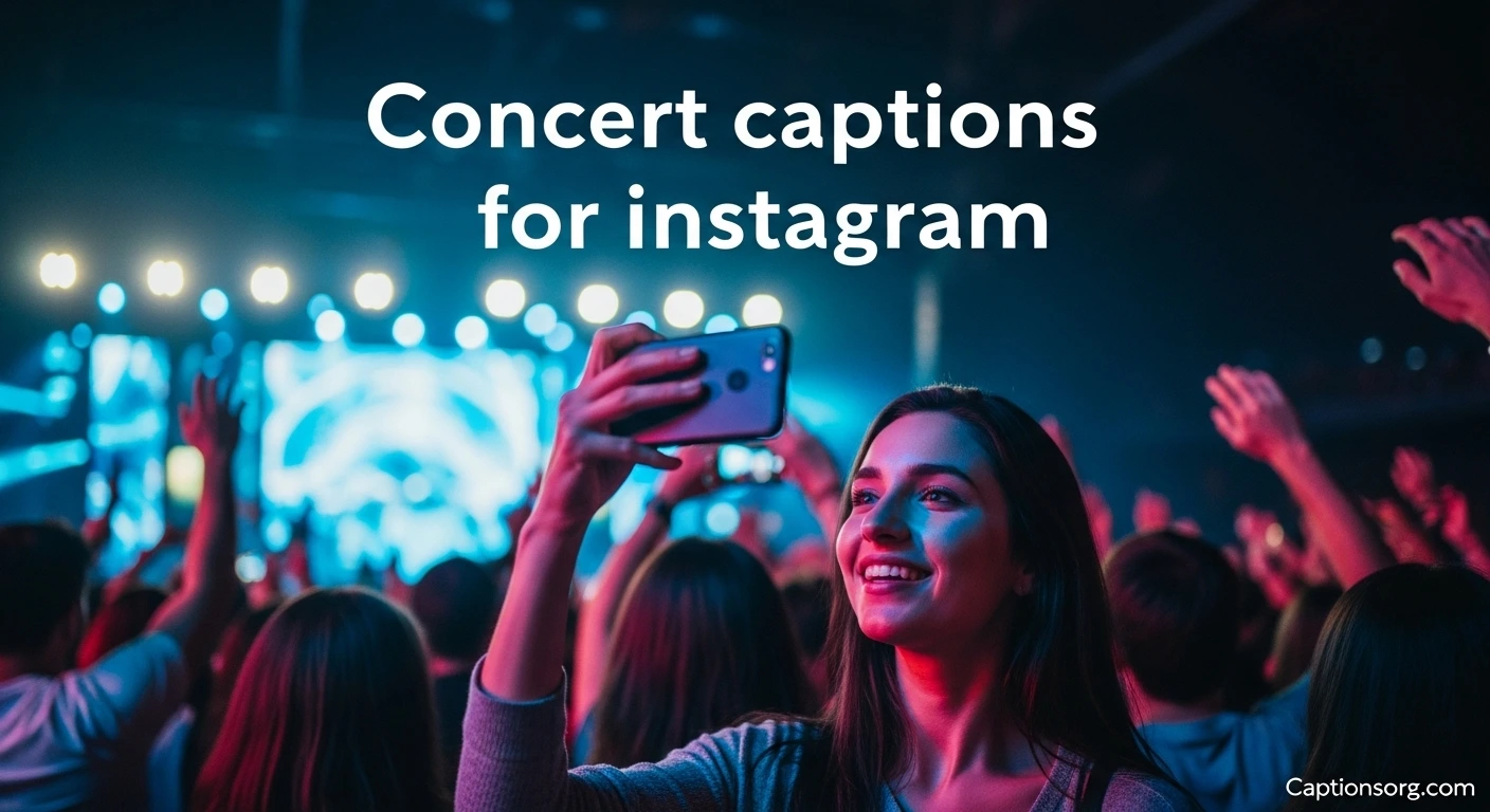 Concert captions for instagram