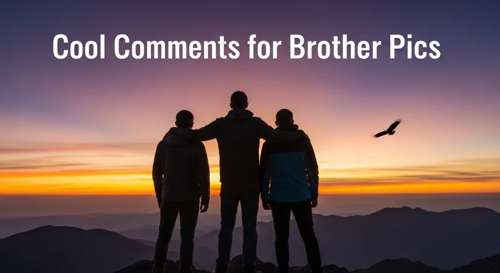 Cool Comments for Brother Pics