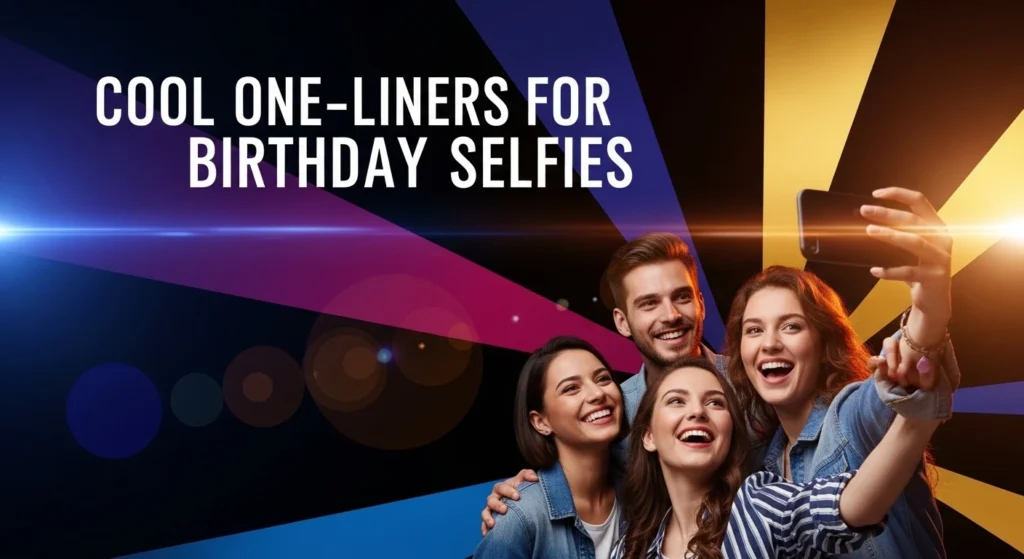 Cool One-Liners for Birthday Selfies