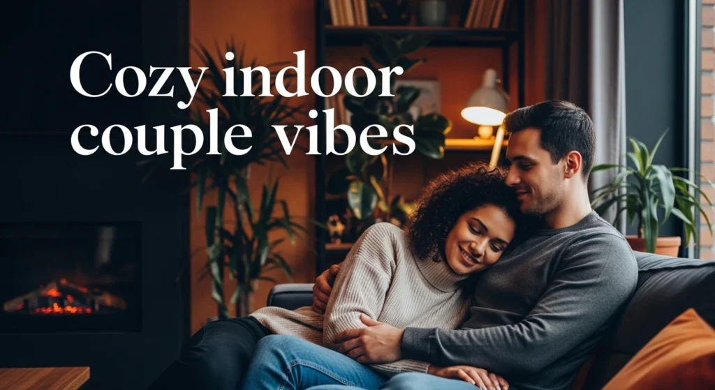 Cozy indoor couple vibes