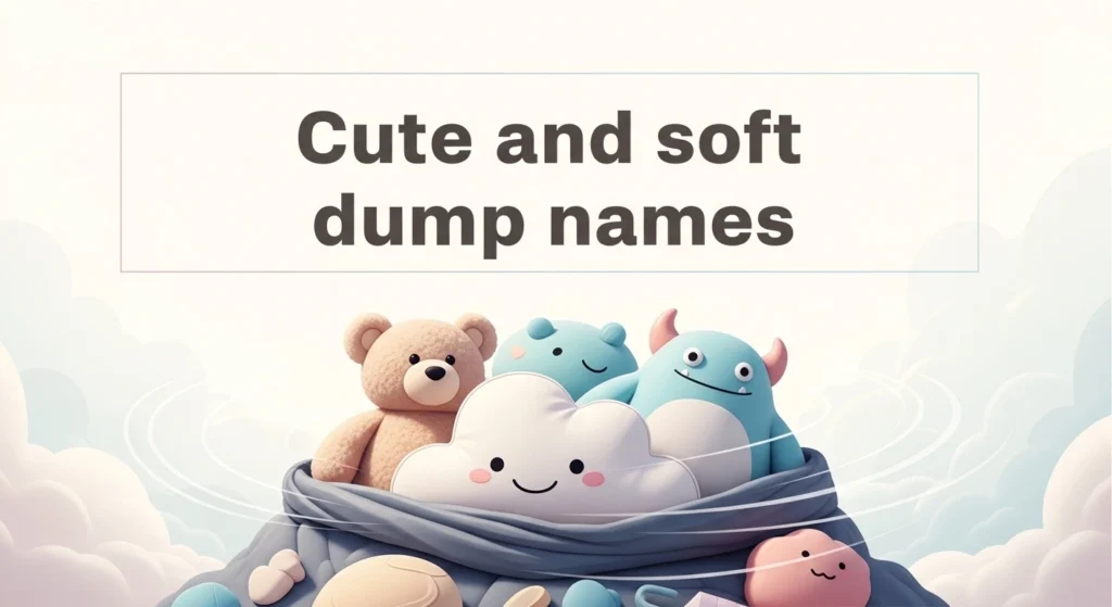 Cute and soft dump names
