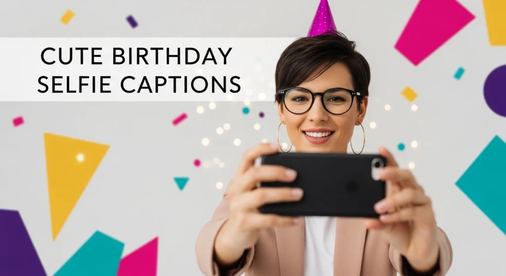 Cute Birthday Selfie Captions