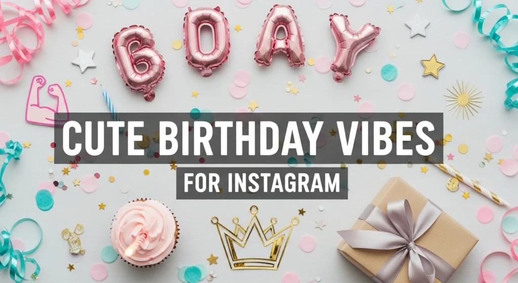 Cute Birthday Vibes For Instagram